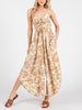 Golden Grove Ruched Midi Jumpsuit