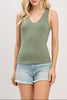 The Madison Best Selling Double Layer V-Neck Tank Top (Assorted)