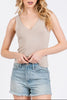 The Madison Best Selling Double Layer V-Neck Tank Top (Assorted)