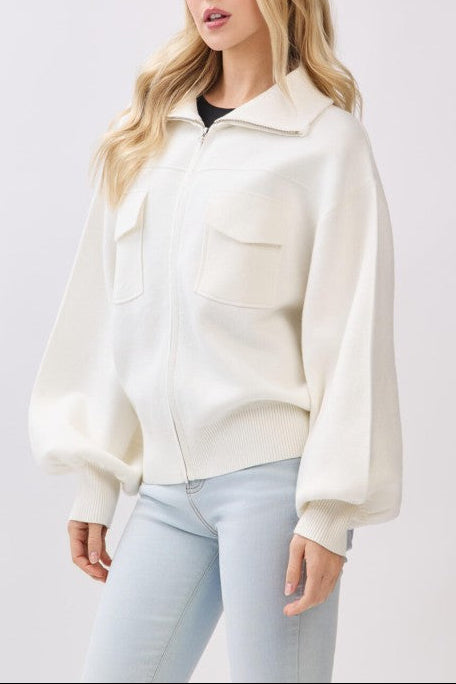 Cocoon Bomber Jacket