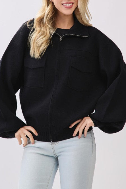 Cocoon Bomber Jacket