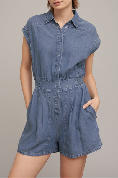 The Downtown Denim Romper