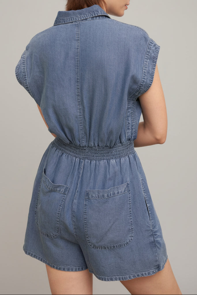 The Downtown Denim Romper