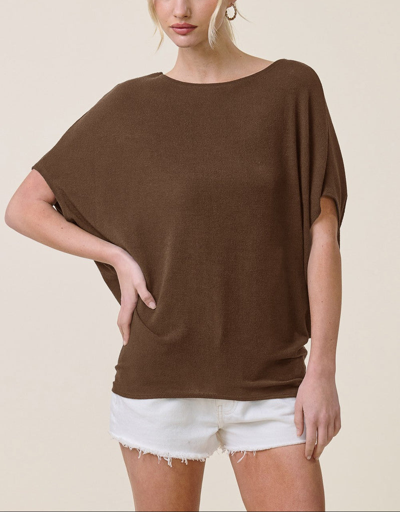 Short Sleeve Dolman Top