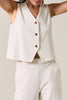 Ivory Avenue Comfy Button Sleeveless Vest
