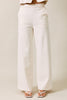 Ivory Avenue Elastic Waist Wide Leg Slacks