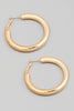 40MM Thick Gold Hoop with Back Lever