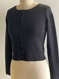 As you Are Button Knit Cardigan in Black