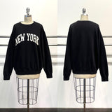New York Mindset Crew Neck Sweater in Black