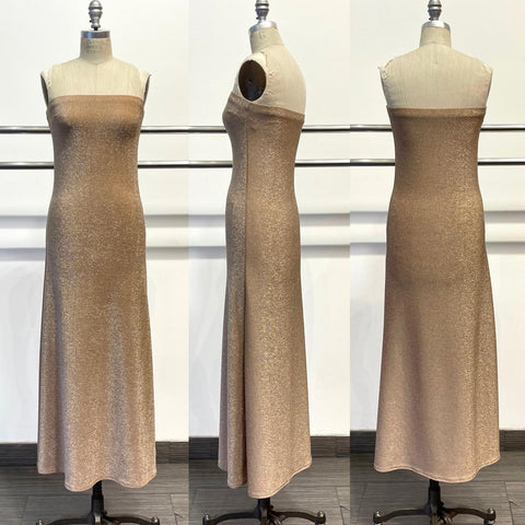 Boardwalk V Neck Midi Dress In Taupe