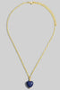 Lapis Heart Pendant Necklace