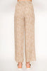 Amarillis Floral Print Wide Leg Drawstring Pants in Taupe