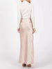 Satin Secrets Side Slit Maxi Skirt