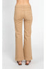 Latte Love Mid-Rise Solid Hem Wide Leg