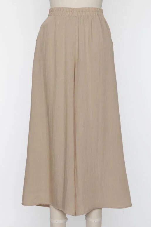 Simple Breeze Wide Leg Set With Twin Pockets (Assorted Colors)