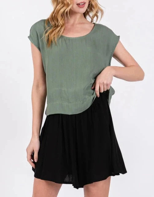 Simple Breeze Wide Leg Set With Twin Pockets (Assorted Colors)