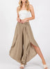 Wind & Waves Elastic Waist Wide Leg Fold Over Pants (Assorted Colors)