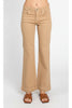 Latte Love Mid-Rise Solid Hem Wide Leg