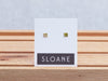 Sloane Gold Square Stud Earrings