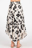 Lunar Garden Round Hem Floral Print Skirt