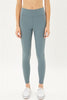 Street Chic High Waisted Soft Legging With Pockets In Deep Sage