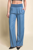 Ziggy Smocked Waist Wide Leg Pant (Assorted)