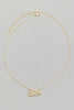 Bitch Cursive Dainty Necklace in Gold