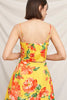 Golden Hibiscus Bustier Top