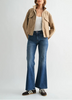 After Dark Mid Rise Wide Leg Flare Jeans