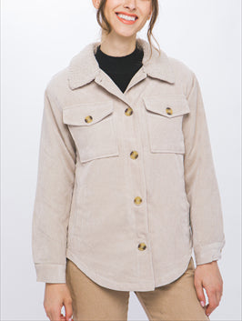 Style Boss Linen Button Front Blazer (Available in Black & Khaki)