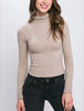 Louise Semi Crop Turtle Neck in Oatmeal