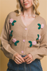 Pink Delight Button Front Sweater Cardigan (Assorted Colors)