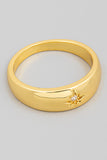 North Star Thick Gold Ring