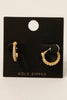 Dainty Double Rhinestone Hoops