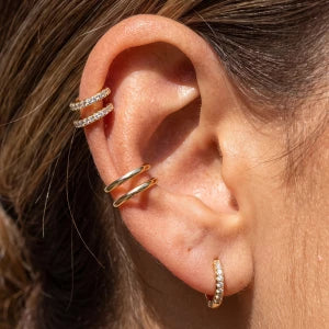 Double Huggies Earring Sets