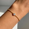 Small Bezel Chain Bracelet
