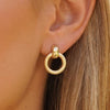 Rope Knob Mini Stud Earrings