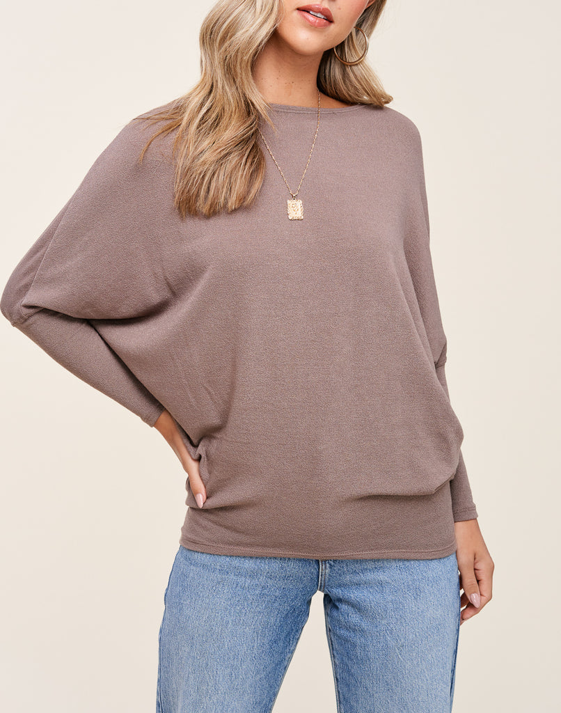 24/7 Classic Dolman Long Sleeve Top (Assorted Colors)