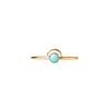 Amazonite Arc Goldfill Stacking Ring