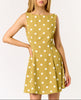 Vintage Charm Open Back Polka Dot Dress