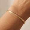 Flat & Simple Box Chain Link Bracelet