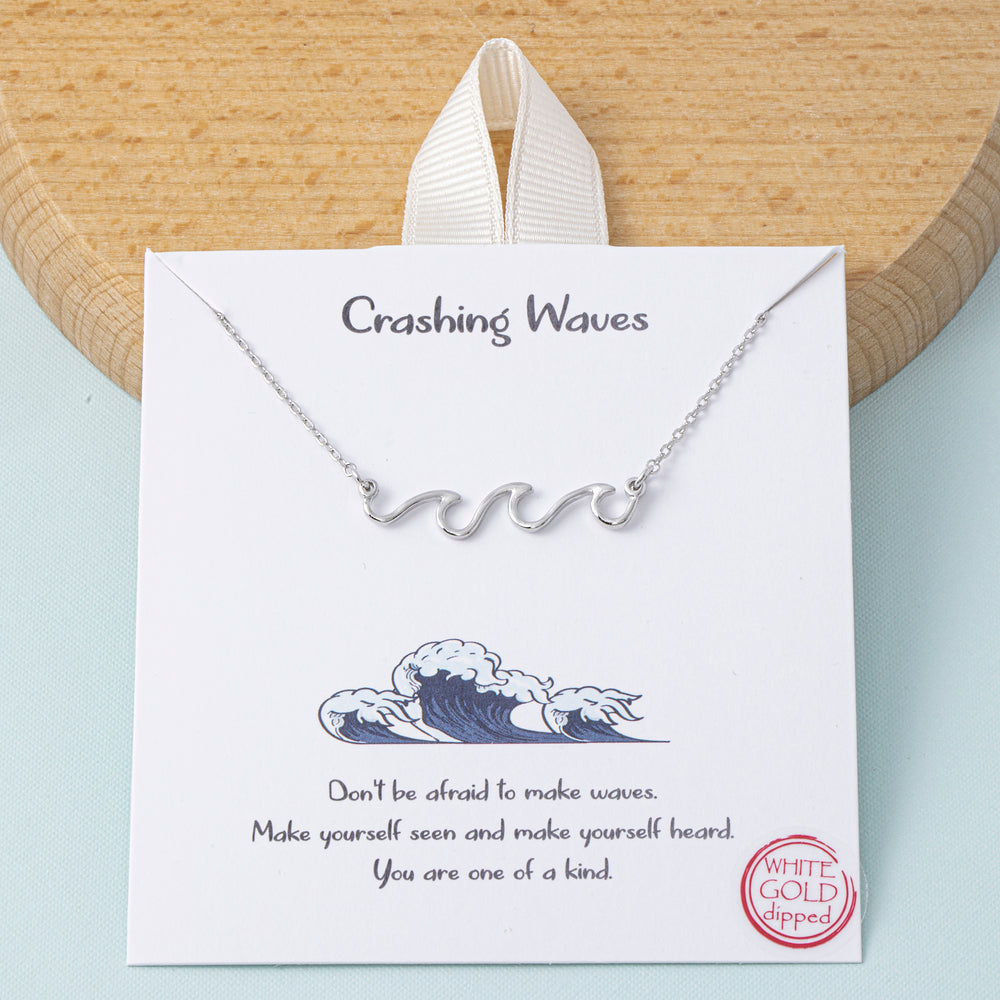 Crashing Waves Dainty Necklace