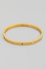 Evil Eye With Jewel Accents Bangle With Clasp Closure In Gold