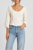 Daydream Corset Quarter Sleeve Top