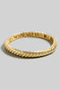 Hammered/Ridged Textured Hinge Bracelet in Gold