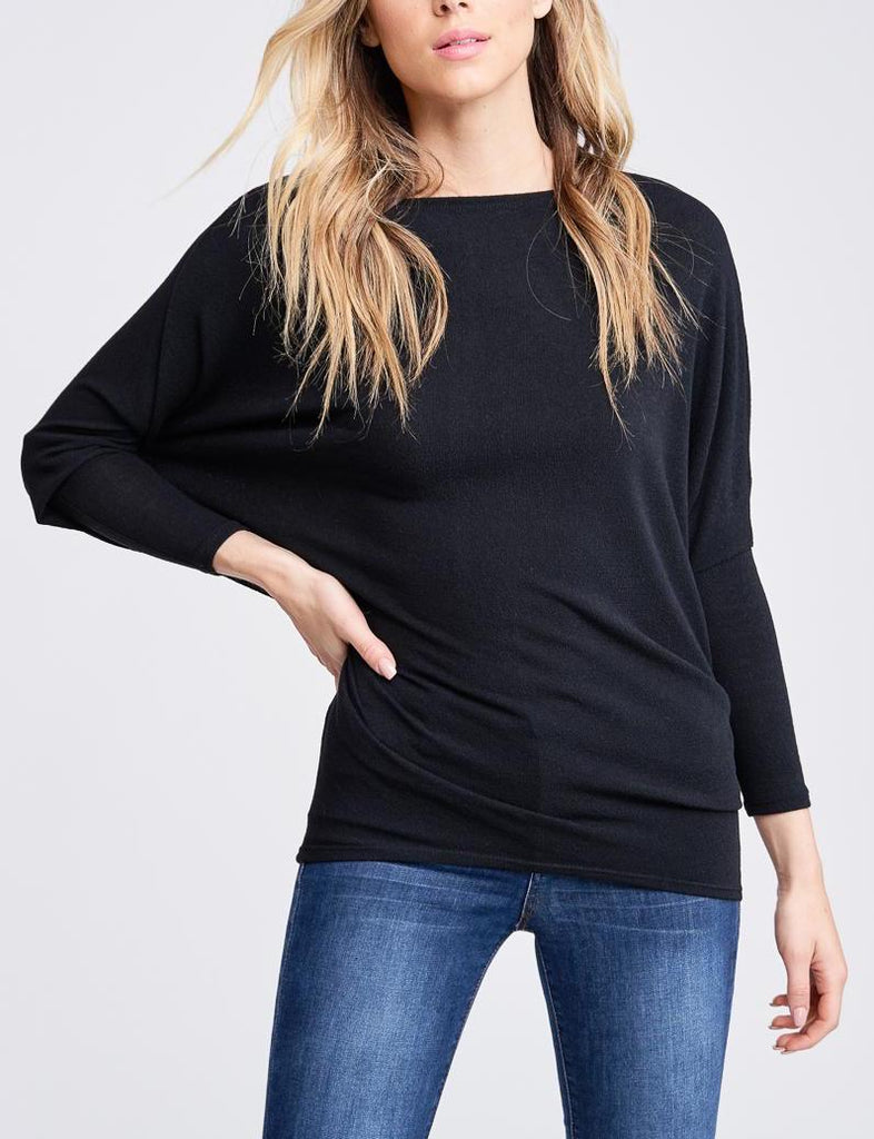 24/7 Classic Dolman Long Sleeve Top (Assorted Colors)