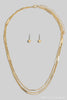 Gold Necklace & Earring Set