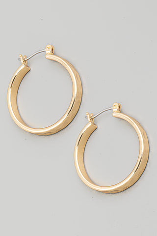 Pearlescent Charm Oval Link Drop Earrings