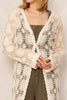 Boho Lace Crochet Maxi Sweater
