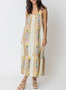 Harlow Boho Embroidered Dress in Multicolor